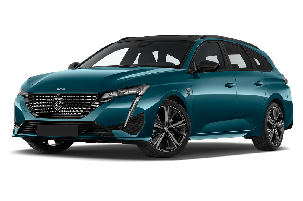 Peugeot 308 SW (Baujahr 2022) GT Pack 5 Türen seitlich vorne mit Felge