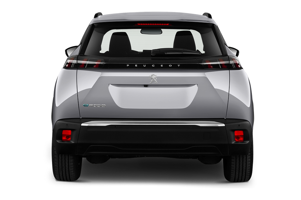 Peugeot e-2008 (Baujahr 2023) Allure Pack 5 Türen Heckansicht