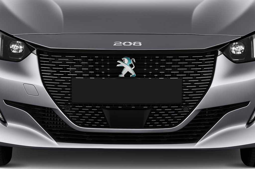 Peugeot e-208 (Baujahr 2020) GT 5 Türen Kühlergrill und Scheinwerfer