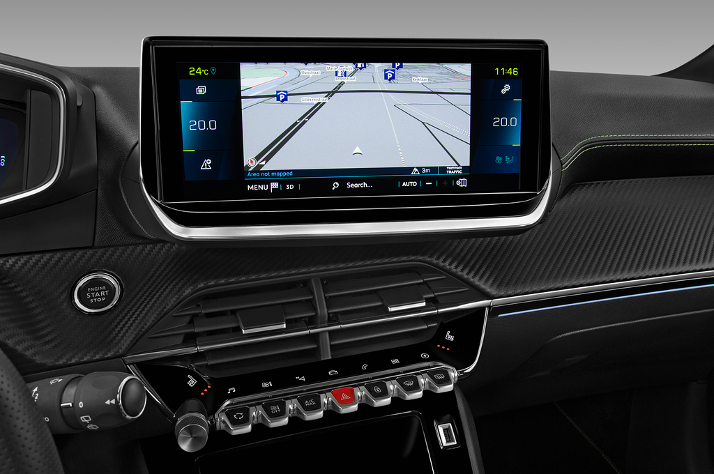 Peugeot e-208 (Baujahr 2020) GT 5 Türen Mittelkonsole