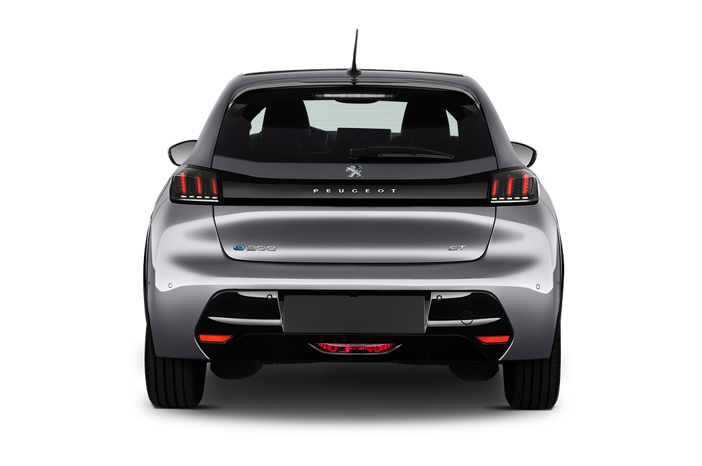 Peugeot e-208 (Baujahr 2020) GT 5 Türen Heckansicht