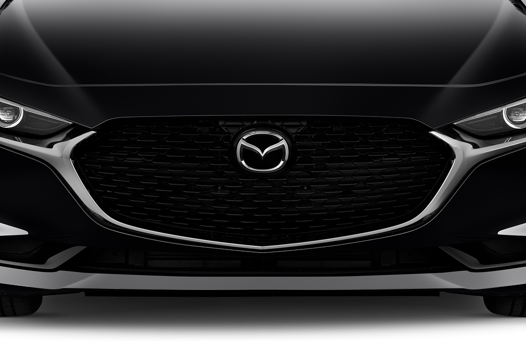 Mazda Mazda3 Fastback (Baujahr 2019) - 4 Türen Kühlergrill und Scheinwerfer