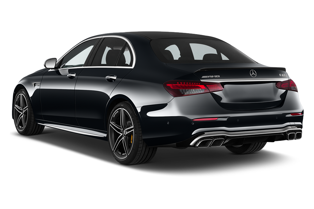Mercedes E Class (Baujahr 2021) 63 S AMG 4 Türen seitlich hinten