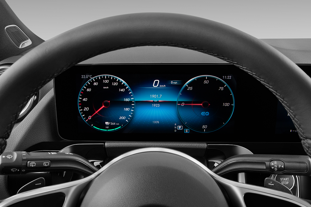 Mercedes EQA (Baujahr 2021) Business Line 5 Türen Tacho und Fahrerinstrumente