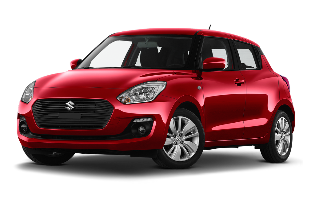 Suzuki Swift (Baujahr 2020) Comfort Hybrid 5 Türen seitlich vorne mit Felge