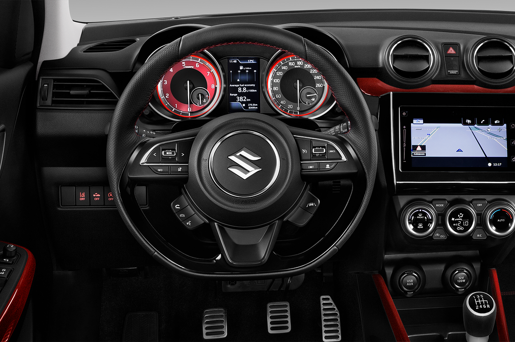 Suzuki Swift Sport (Baujahr 2020) Hybrid 5 Türen Lenkrad