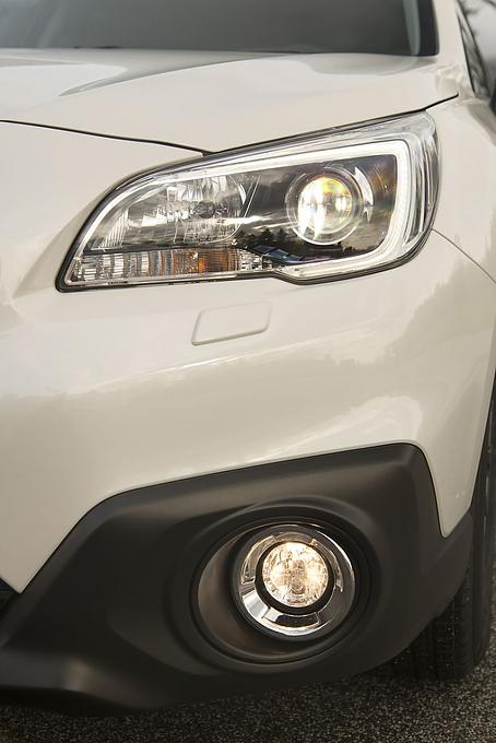 Die großen Nebelschlussleuchten sind typisch Subaru