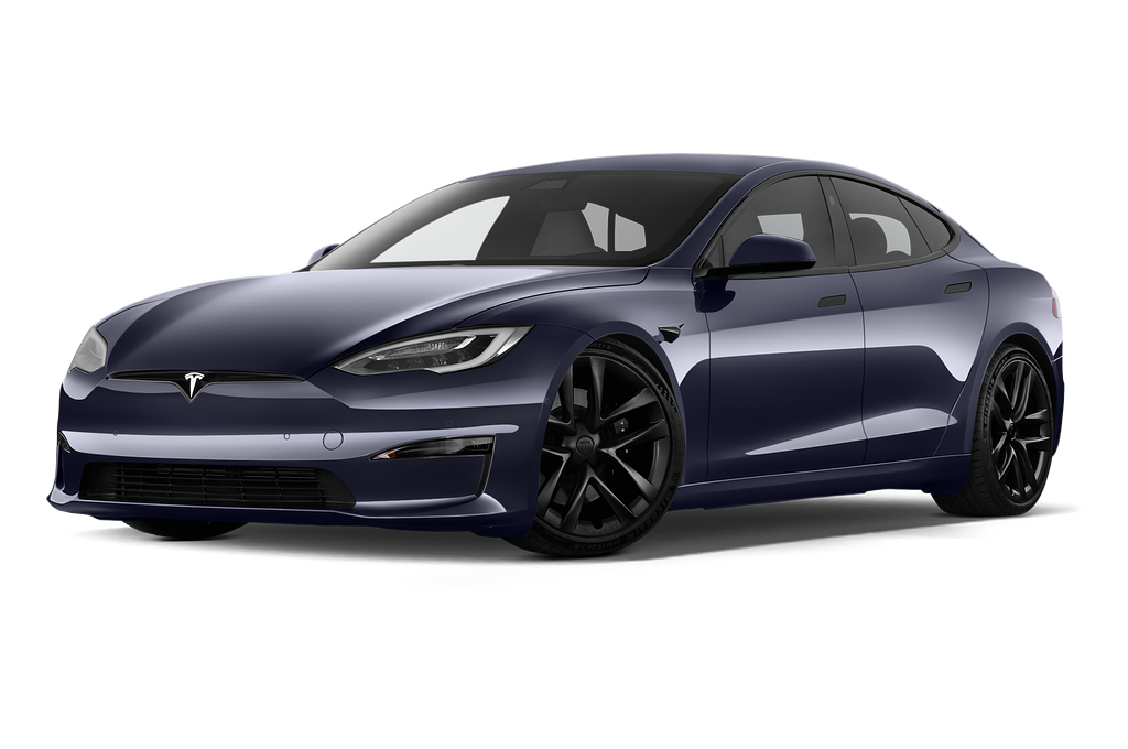 Tesla Model S (Baujahr 2021) Plaid 5 Türen seitlich vorne mit Felge