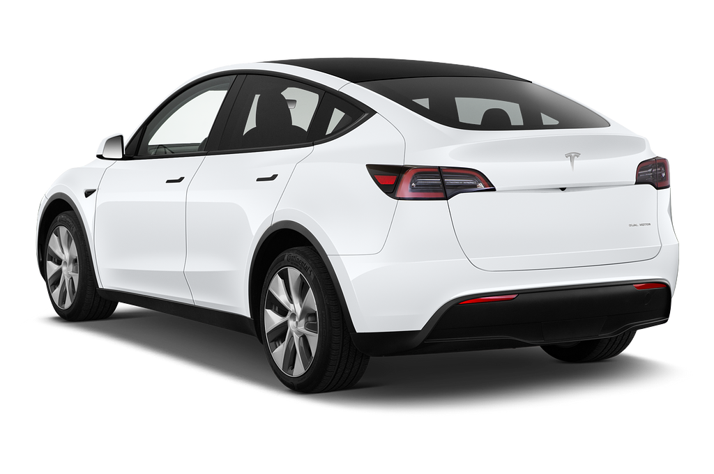 Tesla Model Y (Baujahr 2021) Long Range AWD 5 Türen seitlich hinten