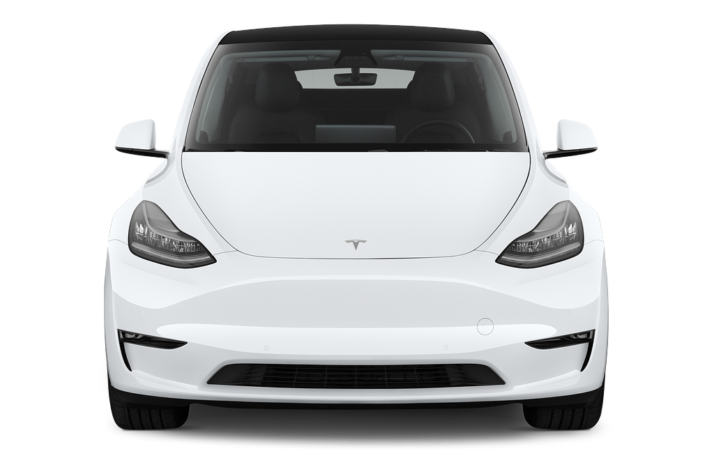Tesla Model Y (Baujahr 2021) Long Range AWD 5 Türen Frontansicht