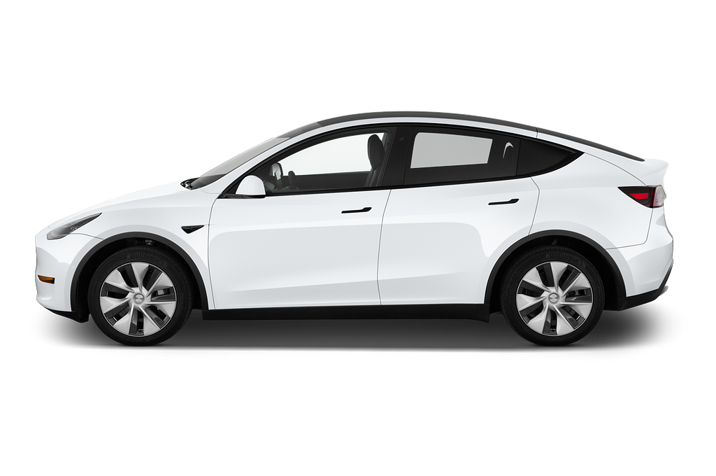 Tesla Model Y (Baujahr 2021) Long Range AWD 5 Türen Seitenansicht