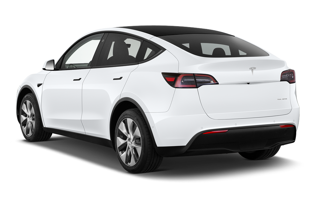 Tesla Model Y (Baujahr 2022) Long Range AWD 5 Türen seitlich hinten