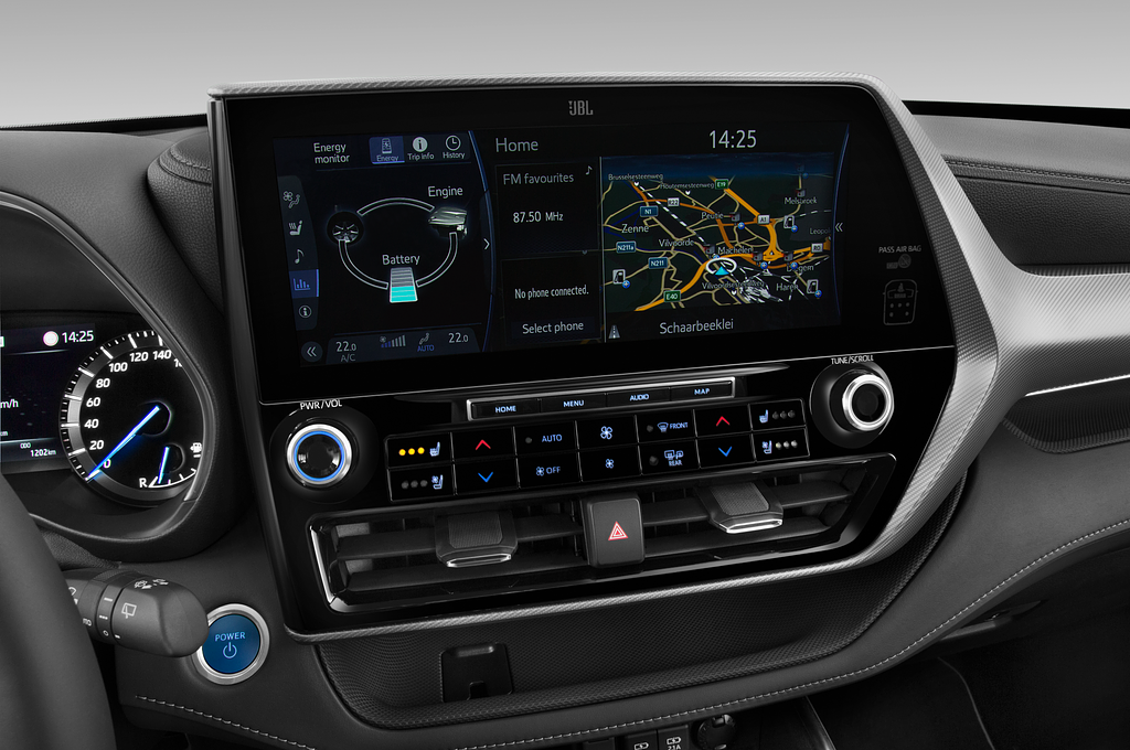 Toyota Highlander (Baujahr 2021) Luxury 5 Türen Mittelkonsole