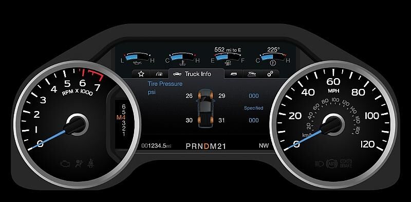 Ford F-150 2.7 Ecoboost - animierte Instrumente auf Wunsch