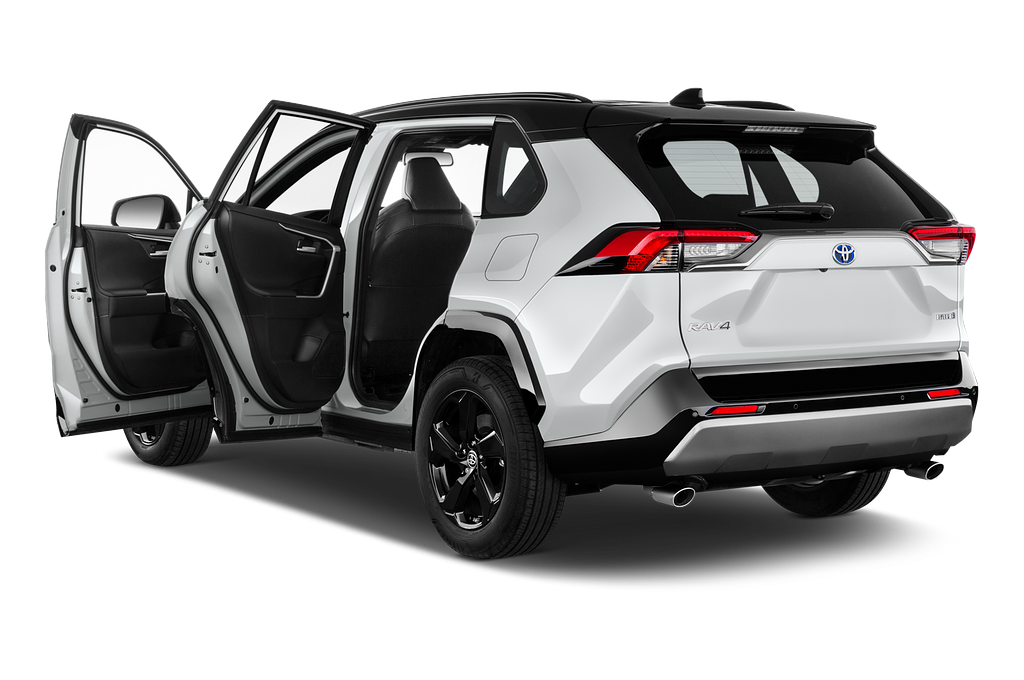 Toyota RAV4 Hybride (Baujahr 2021) Style Selection 5 Türen Tür geöffnet