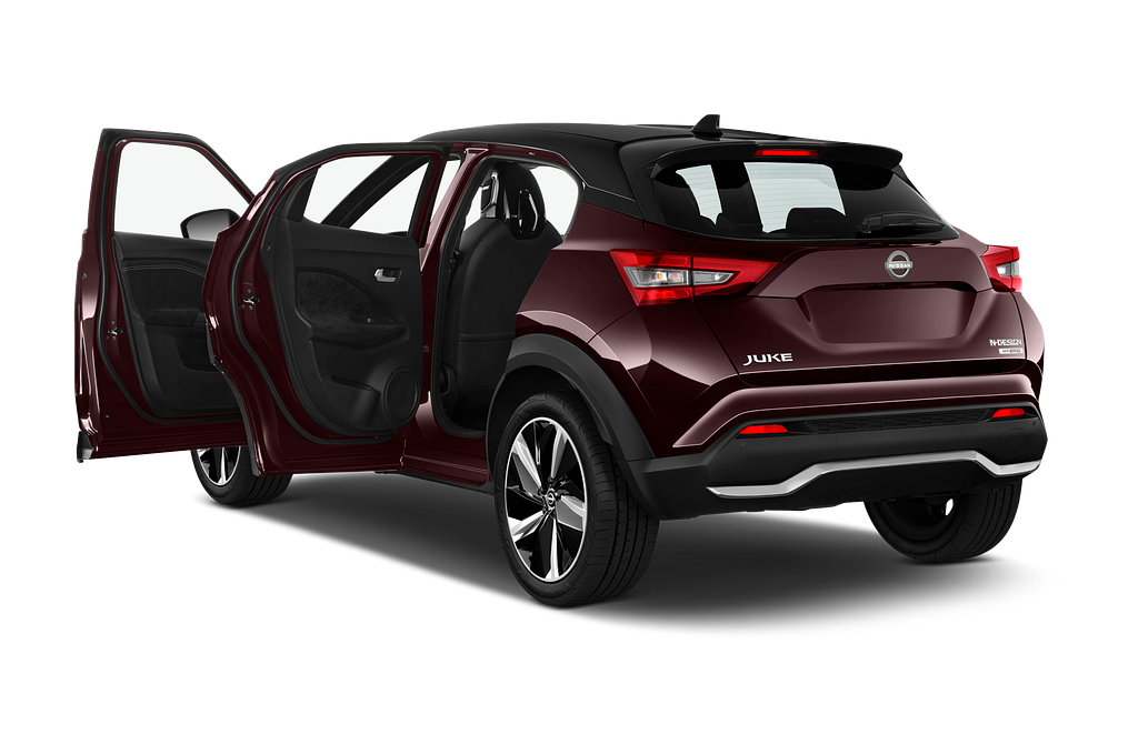 Nissan Juke (Baujahr 2022) Hybrid N-Design 5 Türen Tür geöffnet