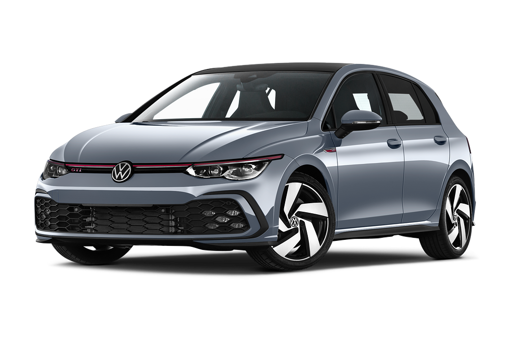 Volkswagen Golf (Baujahr 2021) GTI 5 Türen seitlich vorne mit Felge