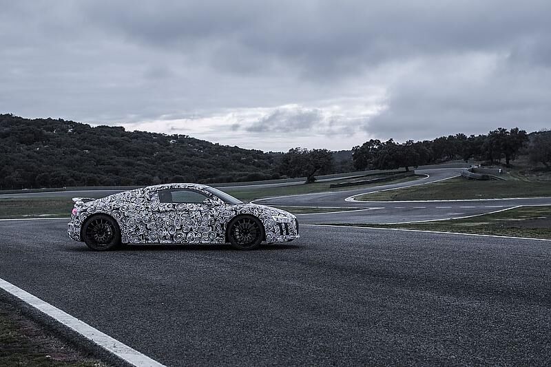 Der Audi R8 wird die Formensprache des Vorgängers fortsetzen
