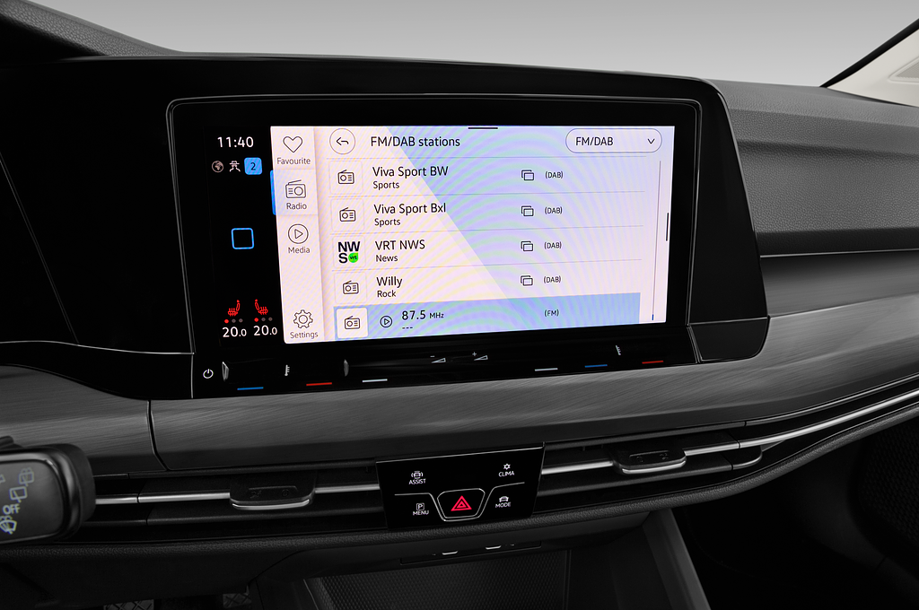 Volkswagen Golf (Baujahr 2022) Style 5 Türen Radio und Infotainmentsystem