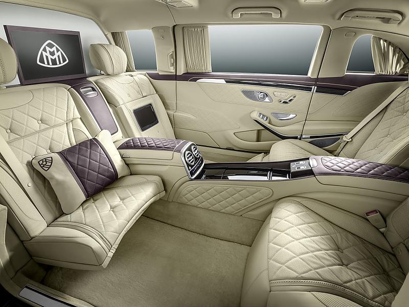 Mercedes Maybach S600 Pullman - gegenläufige Sitze im Fond auf Wunsch