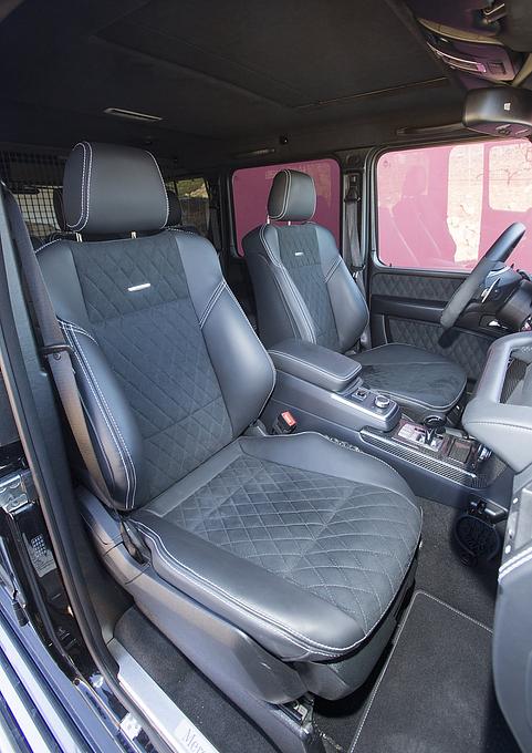 Die Ledersitze im Mercedes G 500 4x4 hoch 2
