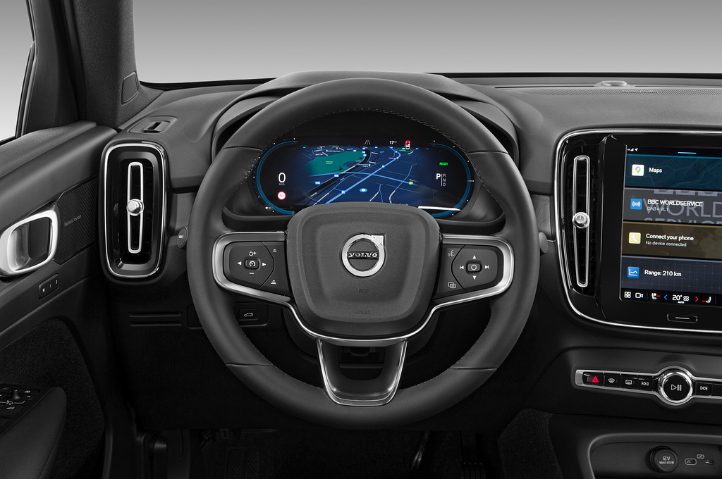 Volvo C40 Recharge (Baujahr 2022) Ultimate 5 Türen Lenkrad