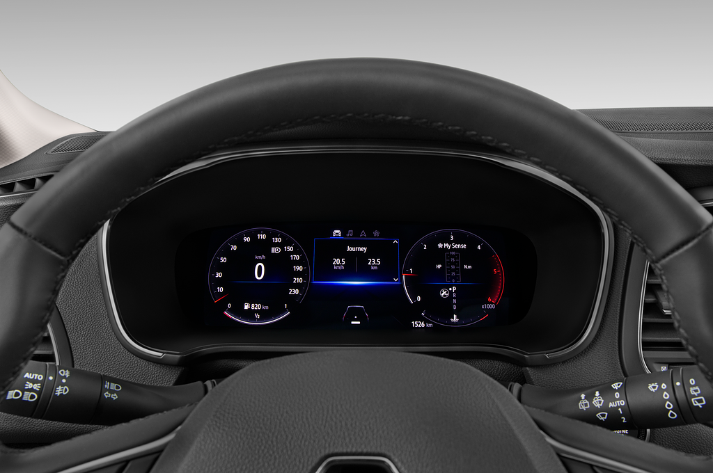 Renault Megane (Baujahr 2022) - 5 Türen Tacho und Fahrerinstrumente