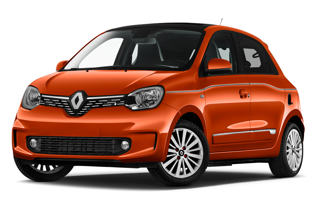 Renault Twingo Electric (Baujahr 2021) Life 5 Türen seitlich vorne mit Felge
