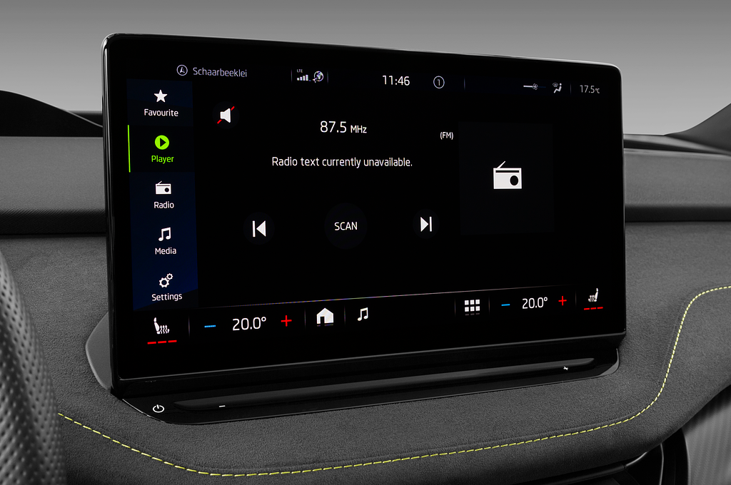 Skoda Enyaq Coupe iV (Baujahr 2022) RS 5 Türen Radio und Infotainmentsystem
