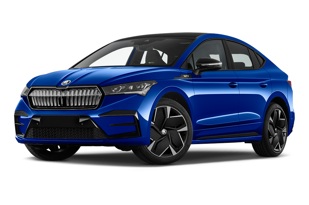 Skoda Enyaq Coupe iV (Baujahr 2022) RS 5 Türen seitlich vorne mit Felge