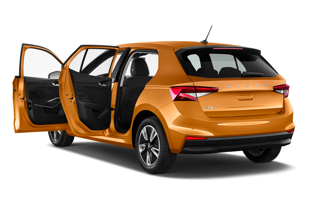 Skoda Fabia (Baujahr 2022) Style 5 Türen Tür geöffnet