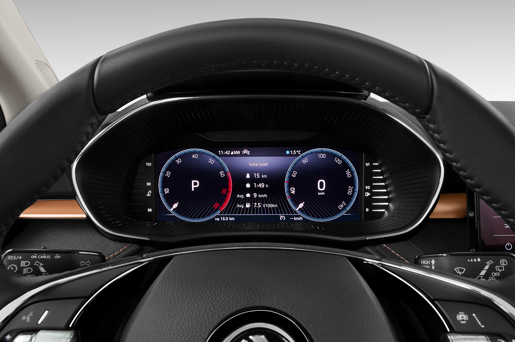 Skoda Fabia (Baujahr 2022) Style 5 Türen Tacho und Fahrerinstrumente