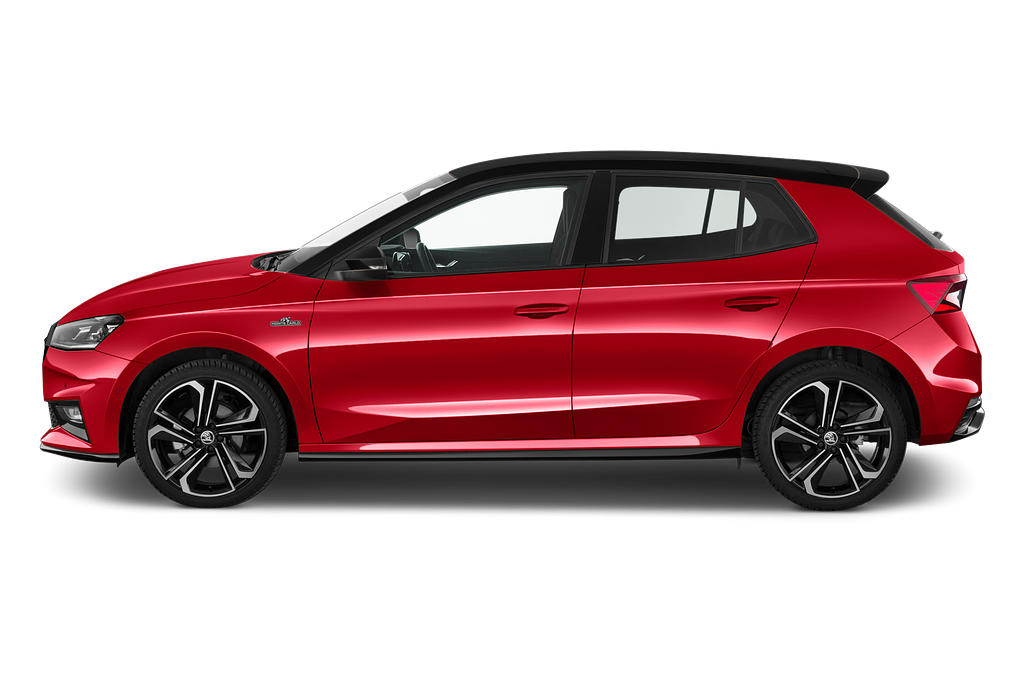 Skoda Fabia (Baujahr 2023) Monte Carlo 5 Türen Seitenansicht