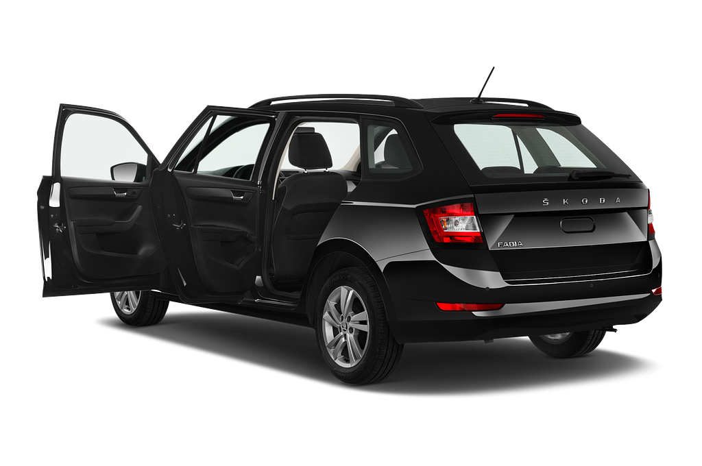 Skoda Fabia (Baujahr 2021) Style 5 Türen Tür geöffnet