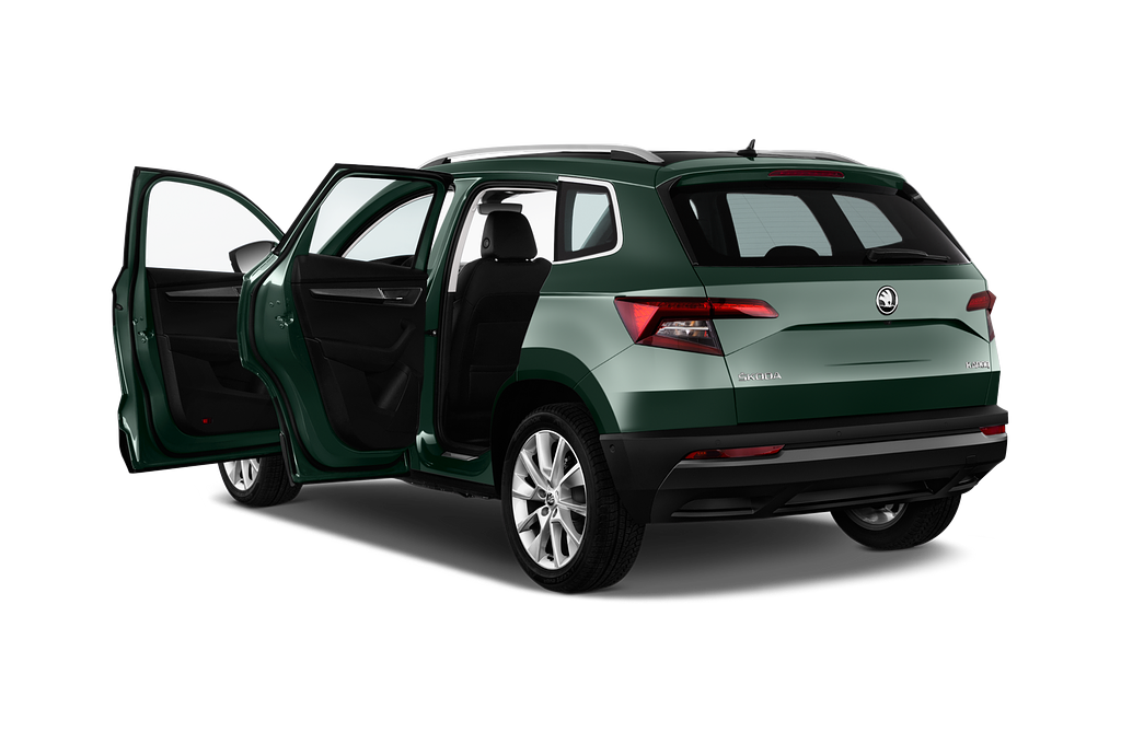 Skoda Karoq (Baujahr 2022) Style 5 Türen Tür geöffnet