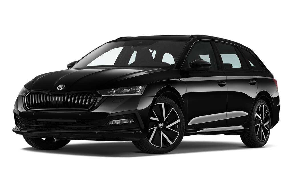 Skoda Octavia Combi iV (Baujahr 2023) SportLine 5 Türen seitlich vorne mit Felge