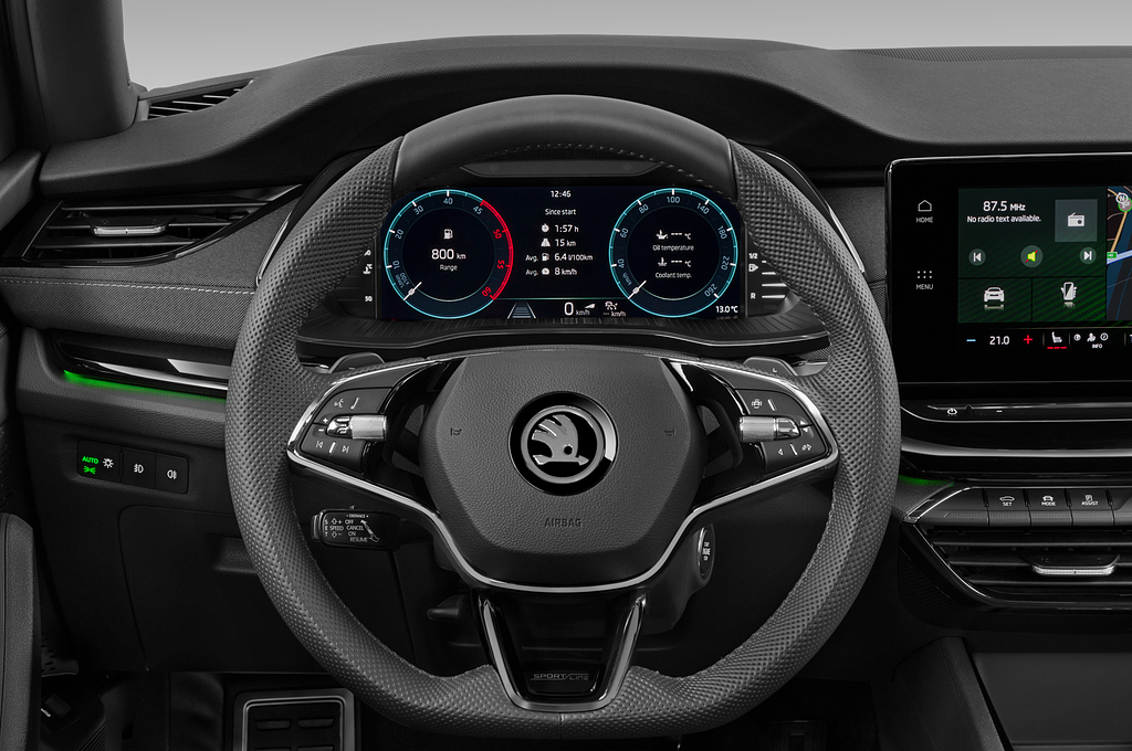 Skoda Octavia Combi iV (Baujahr 2023) SportLine 5 Türen Lenkrad