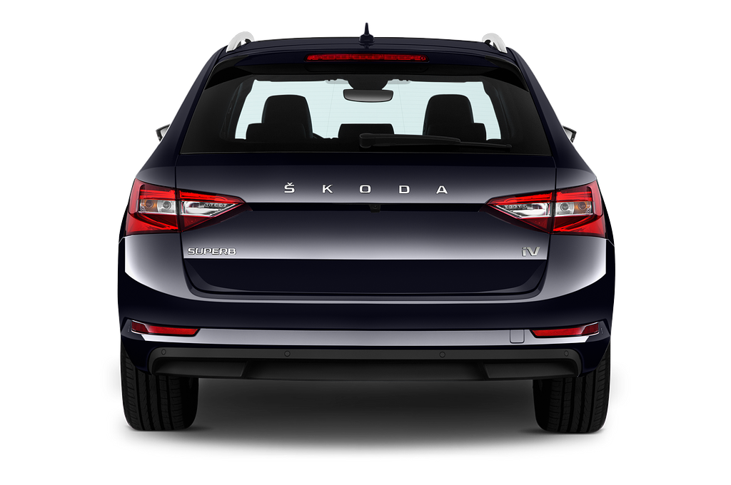 Skoda Superb Combi iV (Baujahr 2020) Style 5 Türen Heckansicht