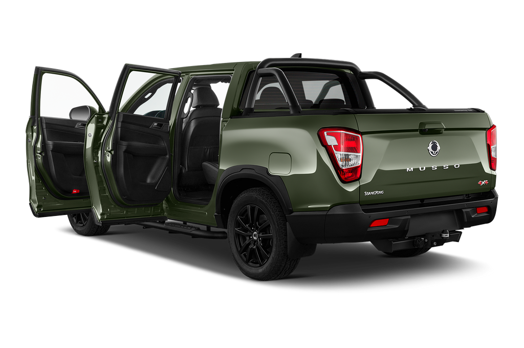 Ssangyong Musso (Baujahr 2022) Sapphire Crew Cab 4 Türen Tür geöffnet