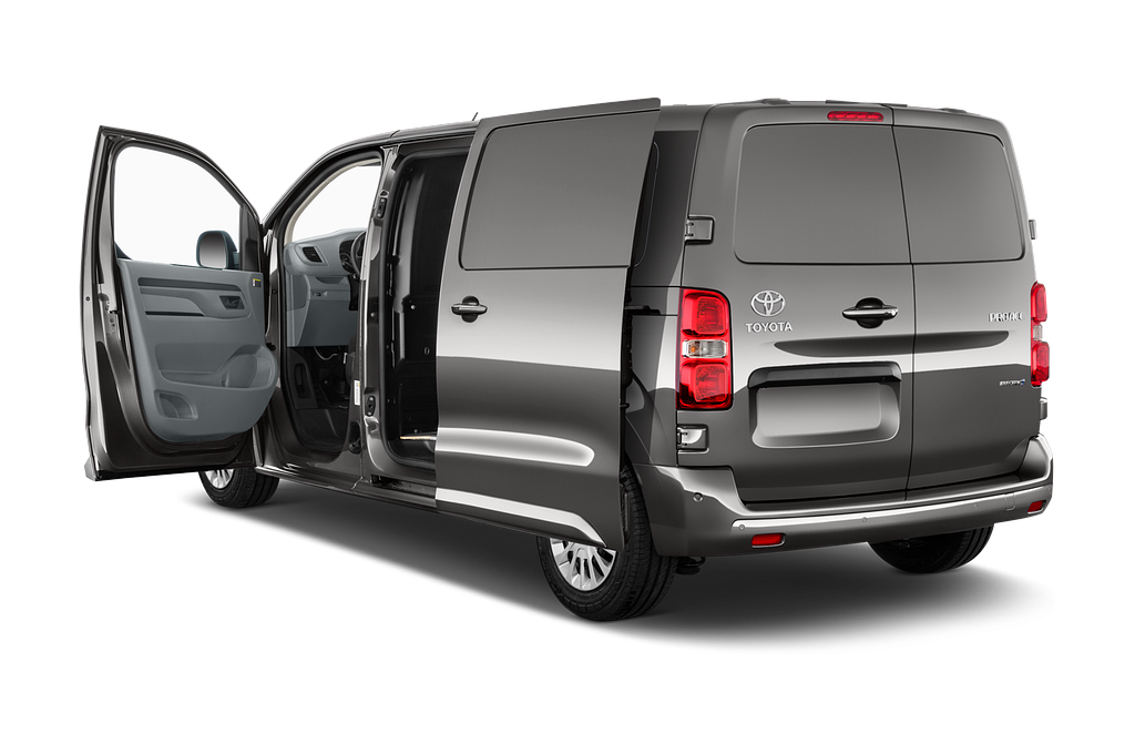 Toyota Proace EV (Baujahr 2023) Comfort 4 Türen Tür geöffnet