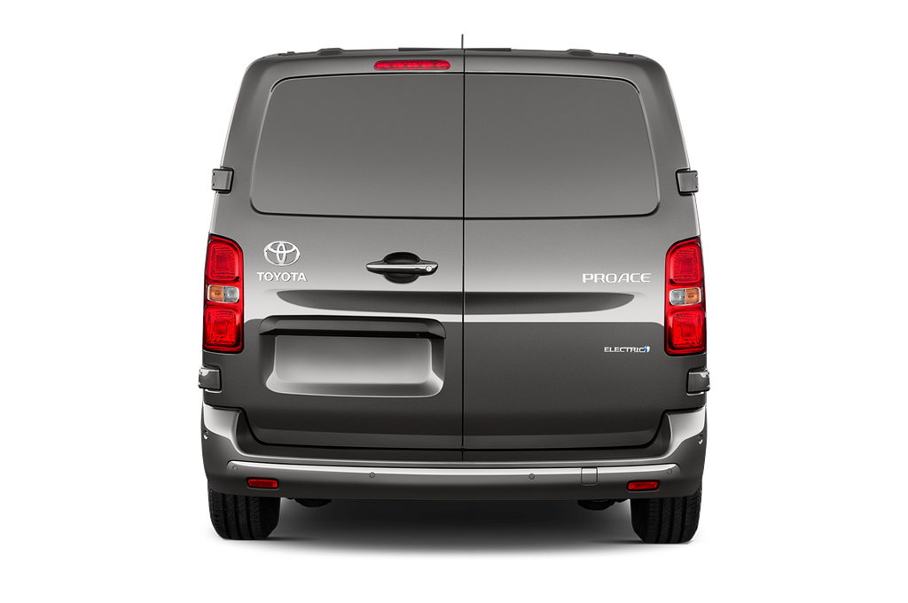 Toyota Proace EV (Baujahr 2023) Comfort 4 Türen Heckansicht