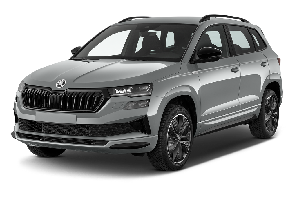 Skoda Karoq (Baujahr 2023) Sportline 5 Türen seitlich vorne