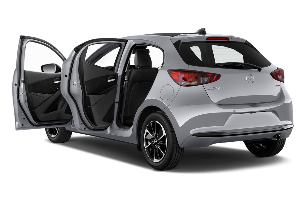 Mazda Mazda2 (Baujahr 2023) Homura Aka 5 Türen Tür geöffnet