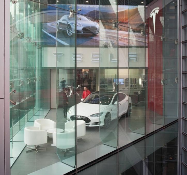 Tesla Store in Pekinger Luxusmall