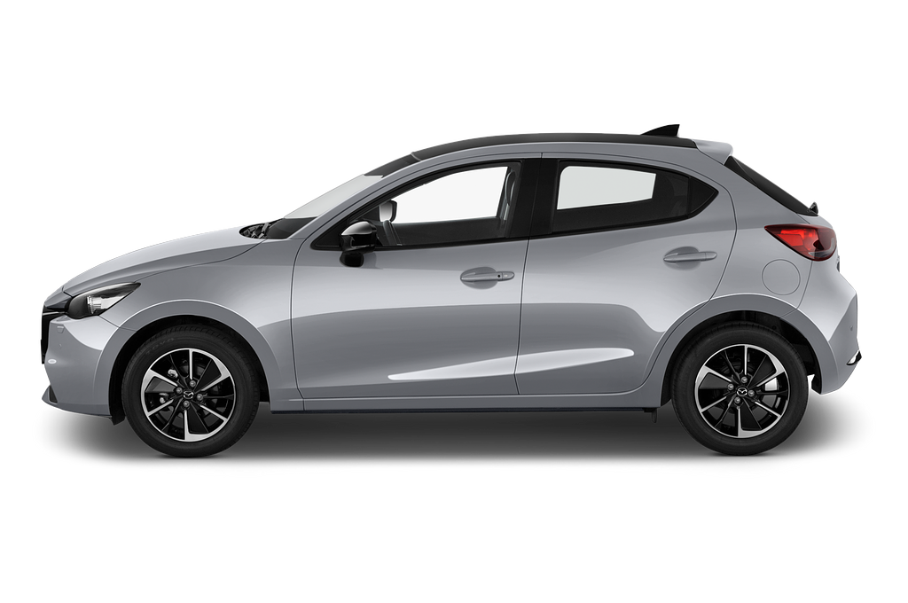 Mazda Mazda2 (Baujahr 2023) Homura Aka 5 Türen Seitenansicht
