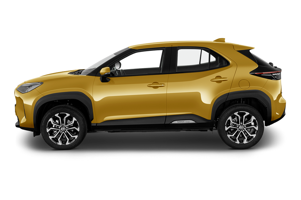 Toyota Yaris Cross Hybride (Baujahr 2023) Team Deutschland 5 Türen Seitenansicht