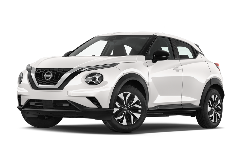 Nissan Juke (Baujahr 2023) Acenta 5 Türen seitlich vorne mit Felge