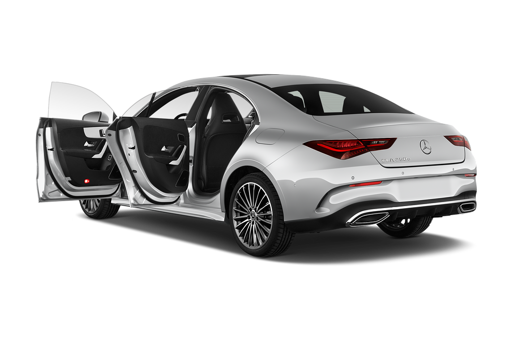 Mercedes CLA Coupe (Baujahr 2024) 250 e AMG Line 4 Türen Tür geöffnet