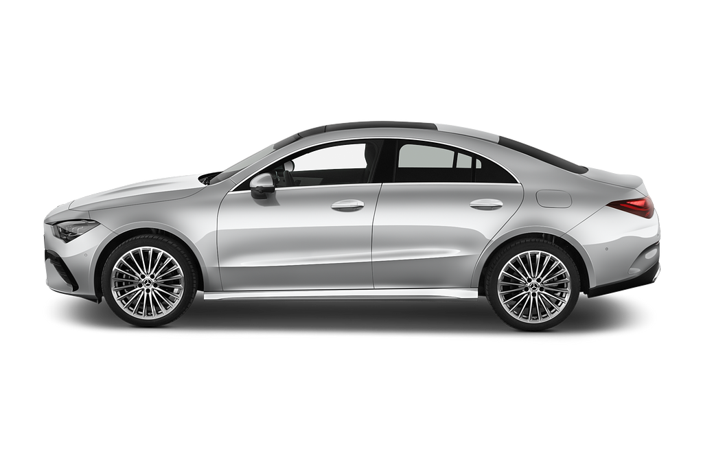 Mercedes CLA Coupe (Baujahr 2024) 250 e AMG Line 4 Türen Seitenansicht