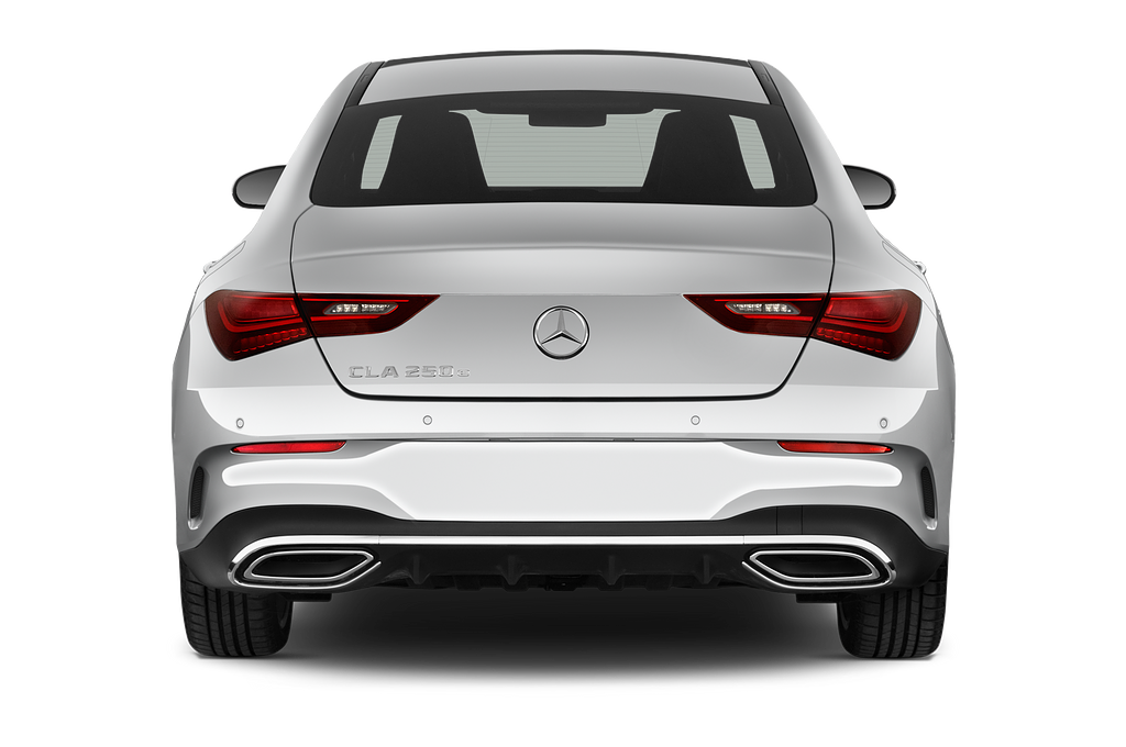 Mercedes CLA Coupe (Baujahr 2024) 250 e AMG Line 4 Türen Heckansicht